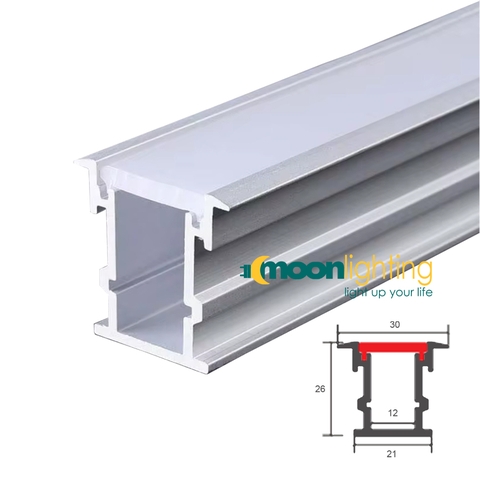 Thanh nhôm âm sàn Profile MGA-554
