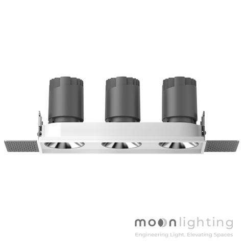 Đèn Spotlight vuông không viền 3 bóng MG-100302PT55-3