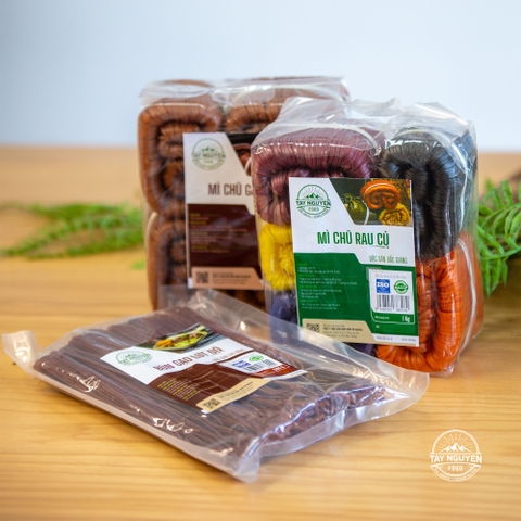 Combo Mì chũ gạo lứt & Mì chũ 5 vị kèm Bún gạo lứt đỏ