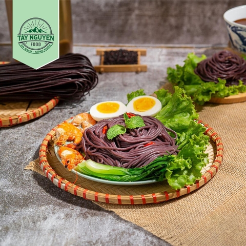 Combo Gạo Lứt Tím Than Sóc Trăng 1kg Và Bún Gạo Lứt Đen Cao Bằng 500g Tây Nguyên Food - Việt Nam Nguyên Cám Hỗ Trợ Eat Clean