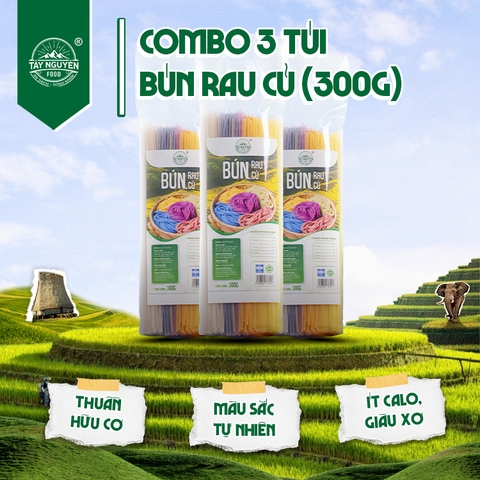 Bún gạo rau củ sợi thẳng