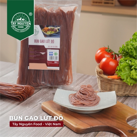 Combo 3Kg Bún Gạo Lứt Đỏ (6 Bịch 500g)