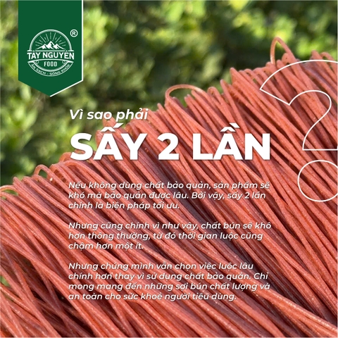 Combo 2Kg Bún Gạo Lứt Đỏ (4 Bịch 500g)