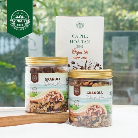 Combo 2 Granola dưỡng nhan kèm Cà phê sữa
