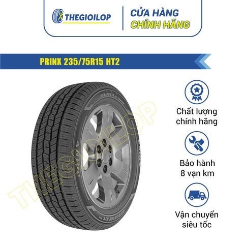 Lốp PRINX 235/75R15 HT2 - Lốp mọi mùa dành cho CUV, SUV và xe tải nhẹ, tối ưu cho đường trường (Highway Terrain).