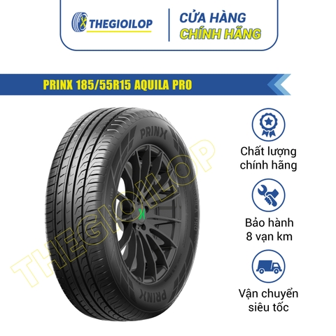 Lốp PRINX 185/55R15 AQUILA PRO - Lốp mùa hè hiệu suất cao dành cho xe con và SUV.
