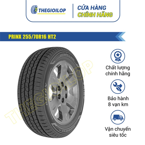 Lốp PRINX 255/70R16 HT2 - Lốp mọi mùa dành cho CUV, SUV và xe tải nhẹ, tối ưu cho đường trường (Highway Terrain).