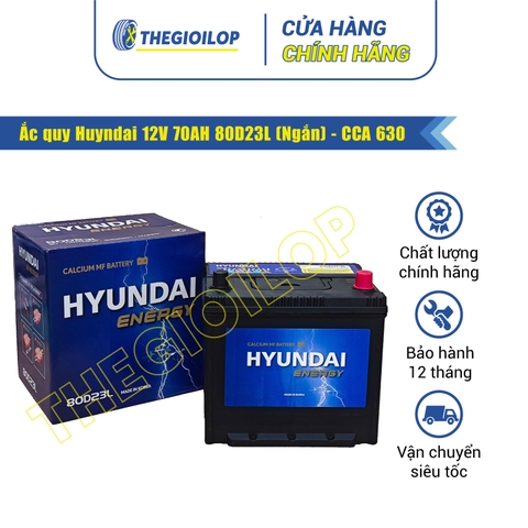 Bình ắc quy Huyndai 12V 75AH 80D26R/L - CCA600 - Dùng cho Forturner, Santafe - Thegioilop.vn