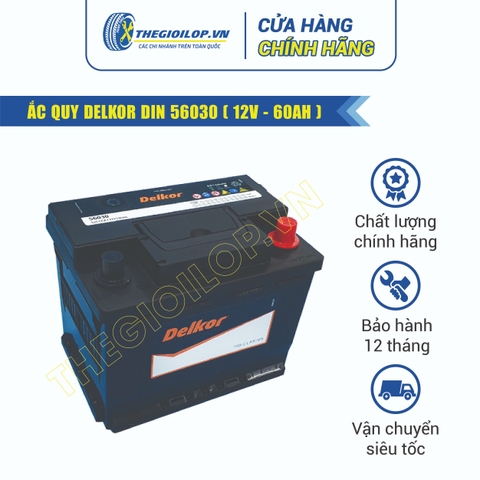 ẮC QUY DELKOR DIN 56030 (12V - 60AH)
