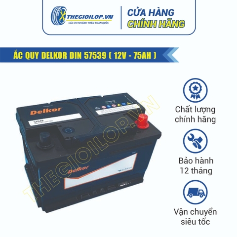 ẮC QUY DELKOR DIN 57539 (12V - 75AH)