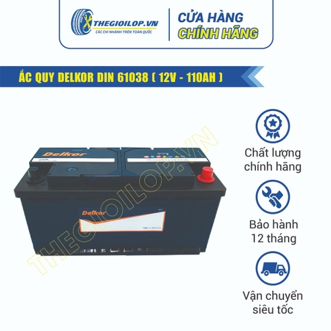 ẮC QUY DELKOR DIN 61038 (12V - 110AH)