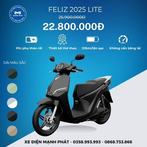 XE MÁY ĐIỆN VINFAST FELIZ LITE 2025