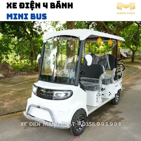 MẠNH PHÁT - XE Ô TÔ ĐIỆN 4 BÁNH MINI BUS 8 CHỖ