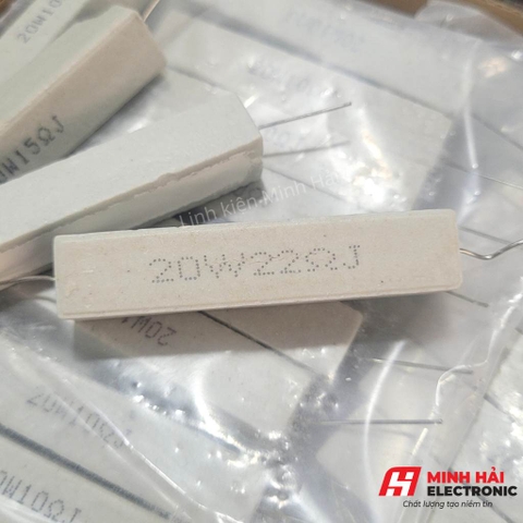 Trở sứ công suất 20W các loại 20W 4.7R, 20W10R, 20W15R, 20W22R
