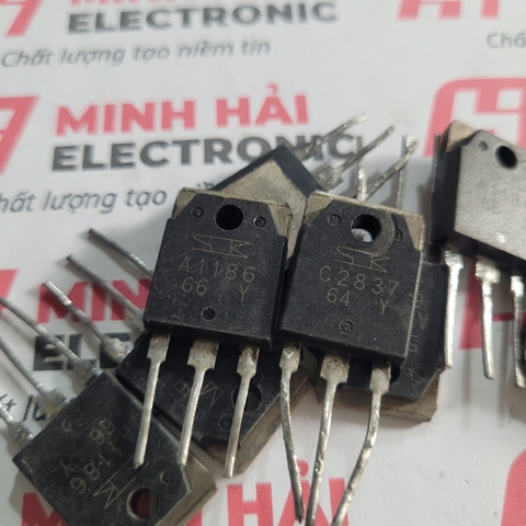 Cặp sò công suất SanKen A1186 C2837 tháo máy loại tốt - linh kiện Minh Hải