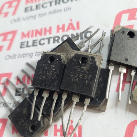 Cặp sò công suất SanKen A1186 C2837 tháo máy loại tốt - linh kiện Minh Hải