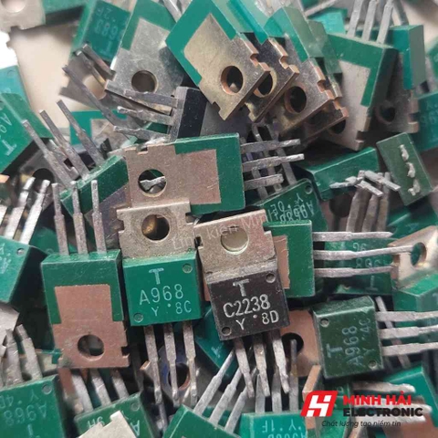 Cặp sò A968 C2238 tháo máy xanh đen lưng đồng - linh kiện Minh Hải