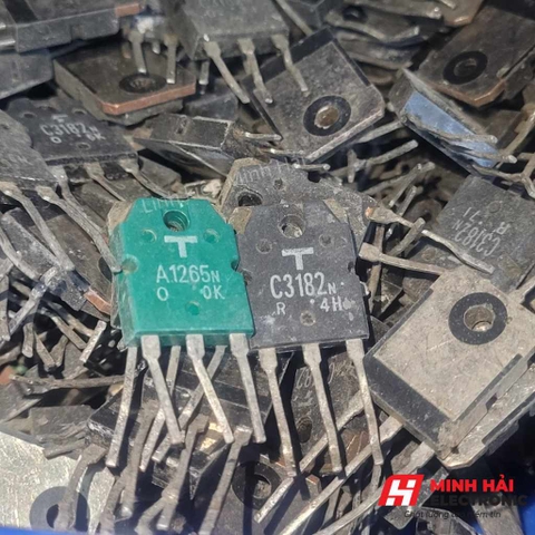 Cặp transistor A1265- C3182 tháo máy có hàng màu xanh