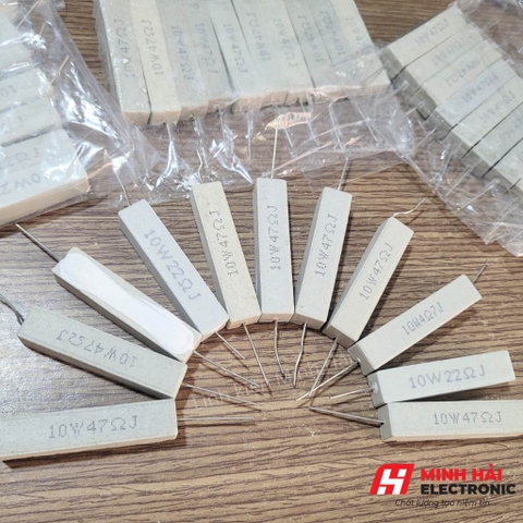 COMBO 10 TRỞ SỨ CÔNG SUẤT 10W 47R, 4.7R, 22R, 10R HÀNG MỚI ĐẸP