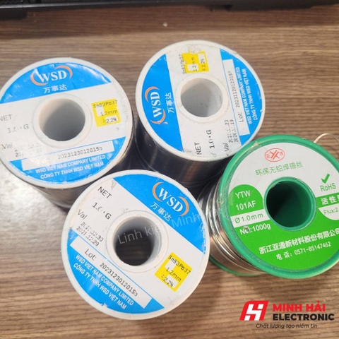 Thiếc hàn WSD nhẹ lửa giá tốt Sn63/Pb37 và thiếc hàn không chì