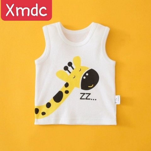 Áo thun ba lỗ hình thú chất cotton bé yêu