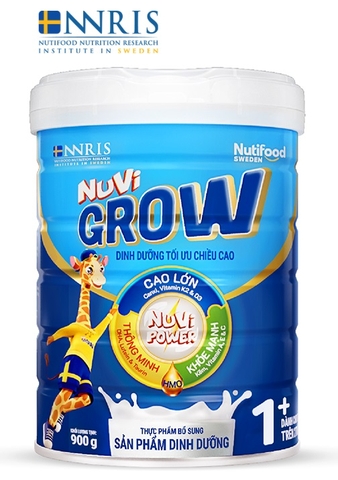 Sữa Bột Nuvi Grow Trên 1 Tuổi Lon 900g - Phát Triển Chiều Cao 8935049017028