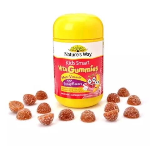 Kẹo dẻo Gummies Nature's Way Kids Smart Vita Gummies Multi 60v - Úc Kích thích ăn ngon, hỗ trợ hệ tiêu hóa cho trẻ