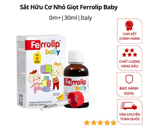 Sắt Hữu Cơ Nhỏ Giọt Ferrolip Baby 30ml 2098033120250682