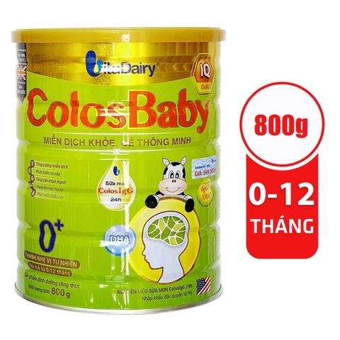Sữa COLOSBABY IQ 0+ 800G (trẻ từ 0-12 tháng) 8936170701039