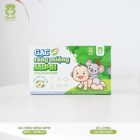 Gạc răng miệng Mipbi (hộp 30 gói)