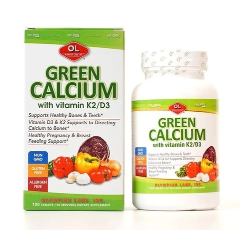 Canxi Hữu Cơ Green Calcium Olympian Labs 100 viên  710013911476