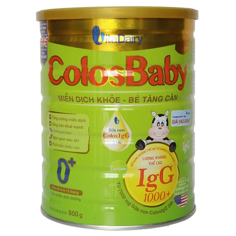 Sữa ColosBaby Gold 0+ 800g (0 - 12) 8936170700025