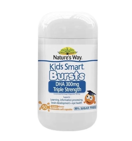 Viên nhai Nature's Way Kids Smart DHA 300mg 1Y+ 9314807056742