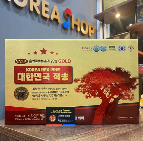 Tinh dầu thông đỏ Korae Red Pine Hộp Đỏ 120 viên