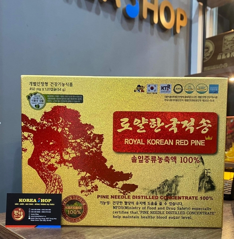 Tinh dầu thông đỏ Hàn Quốc Hoàng Gia Royal Korean Red Pine 120 viên