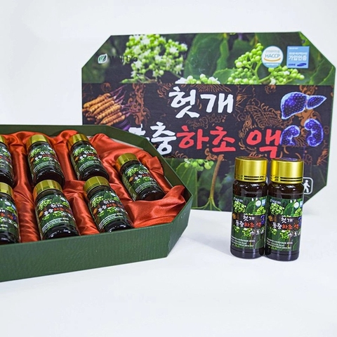 NƯỚC BỔ GAN ĐÔNG TRÙNG HẠ THẢO WELL BIO KOREA HOVENIA CORDYCEPS DRINK