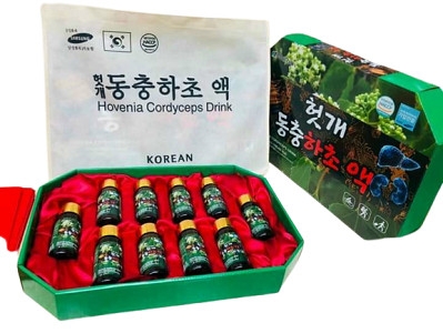 NƯỚC BỔ GAN ĐÔNG TRÙNG HẠ THẢO WELL BIO KOREA HOVENIA CORDYCEPS DRINK