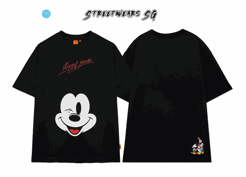 Áo thun Mickey Mouse Cotton Cao Cấp Nam Nữ In Kỹ Thuật Số - Streetwears SG
