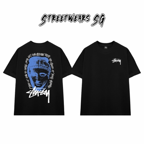 Áo Thun Stussy Classical Head Graphic Cotton Cao Cấp Form Rộng Unisex Streetwears SG – STU004