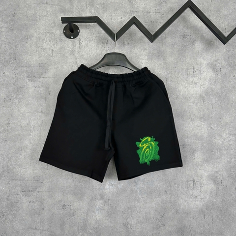 Quần Shorts Nỉ Stussy Green Splash Form Rộng – Streetwears SG