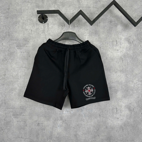 Quần Shorts Nỉ Chrome Hearts Wheel Cross Form Rộng – Streetwears SG