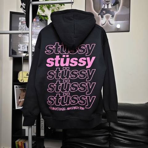 Áo Hoodie Stussy International Worldwide Tribe Cotton Form Rộng Unisex - Streetwears SG - HDSTU-2