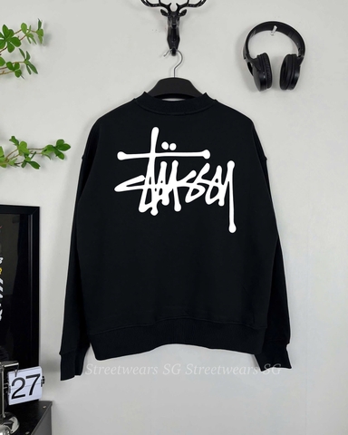 Áo Sweater Stussy Signature Logo Cotton Form Rộng Unisex - Streetwears SG - SWSTU-3