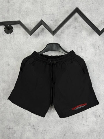 Quần Shorts Dù Chrome Hearts Red Script Form Rộng – Streetwears SG