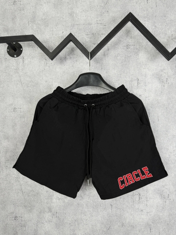 Quần Shorts Dù Circle Red Logo Form Rộng – Streetwears SG
