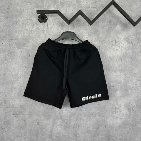 Quần Shorts Nỉ Circle Retro Shadow Logo Form Rộng – Streetwears SG