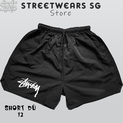 Quần Short Dù Nhăn ESSENTIALS 12 Stussy - SWSG Store
