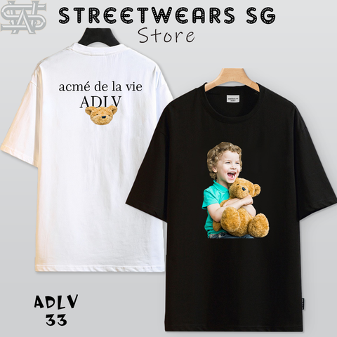 Áo thun ADLV Bé Ôm Gấu Print Short-Sleeve T-Shirt - ADLV-33