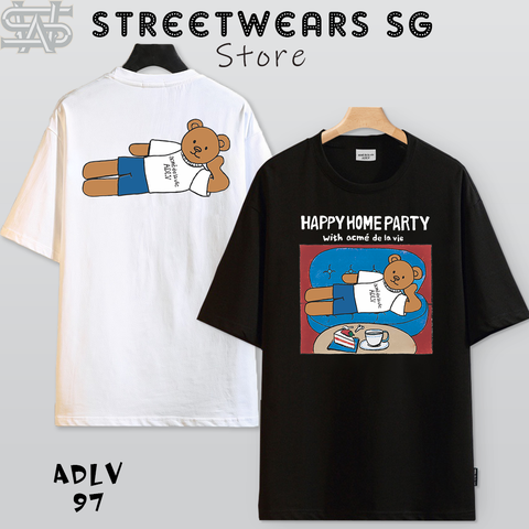 Áo thun ADLV Gấu Nằm Short-Sleeve T-Shirt - ADLV-97