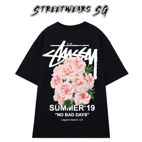 Áo thun STUSSY CARNATION DICE- Streetwears SG - STU-14